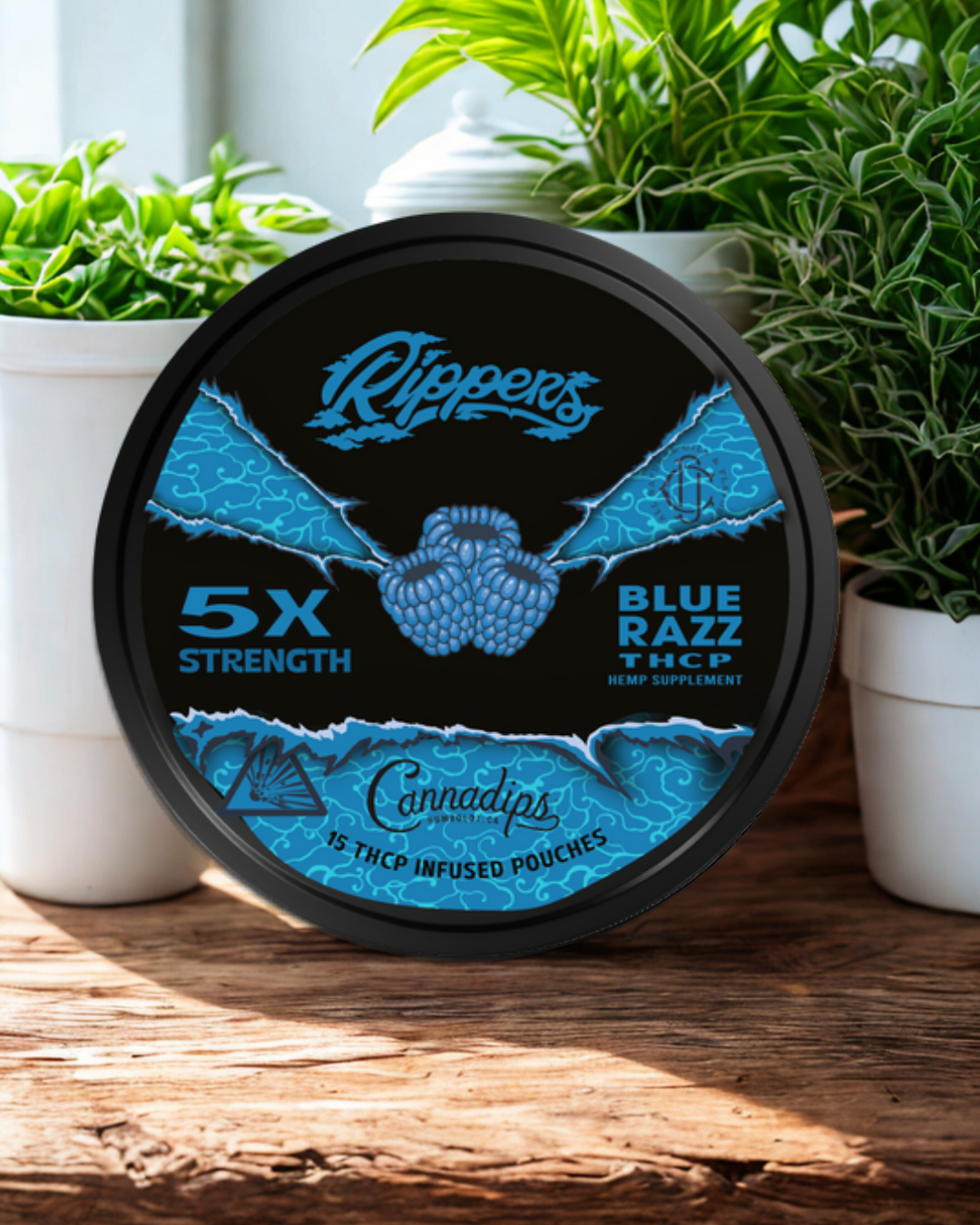 Cannadips Blue Razz THCP Pouches