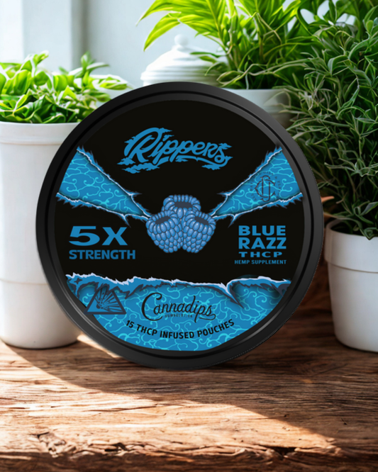 Cannadips Blue Razz THCP Pouches