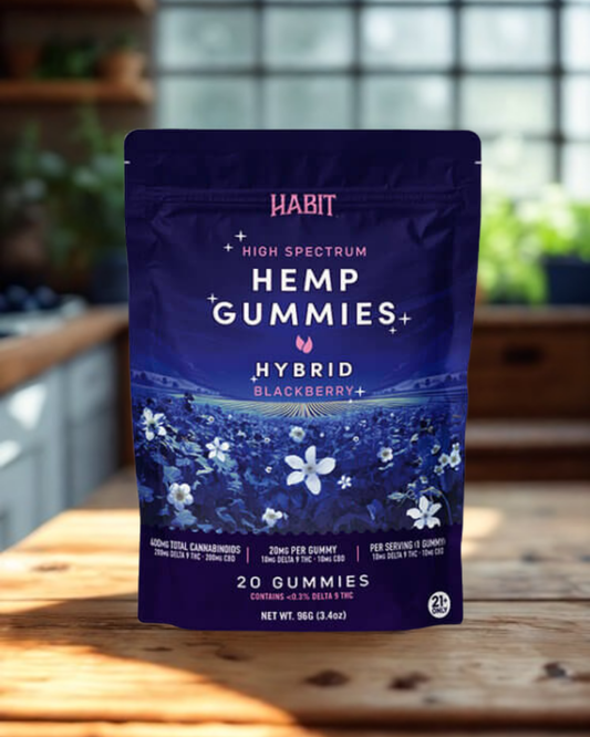 Habit-  Blackberry Delta 9/CBD Hybrid Gummies