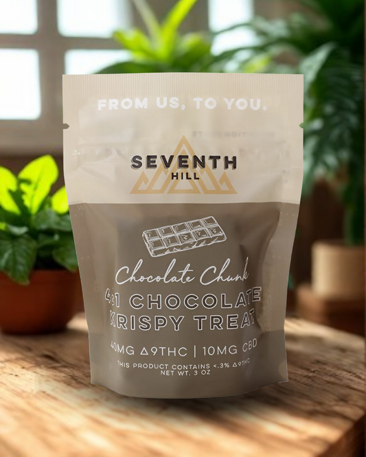 Seventh Hill- THC Chocolate Chunk Krispy Treat