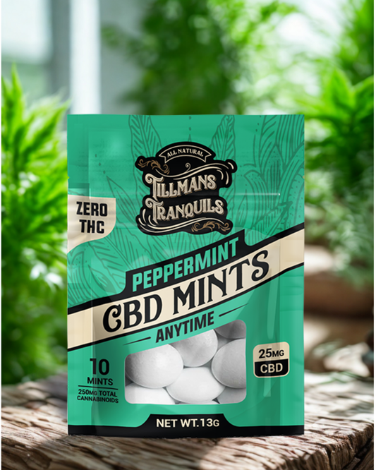 Tillman's Tranquils - Peppermint Anytime CBD Mints