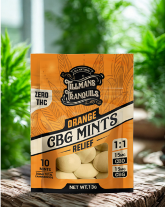 Tillman's Tranquils - Orange Relief CBG Mints - 0 THC