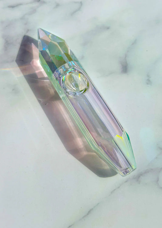 Canna Style - IRIDESCENT CRYSTAL PIPE